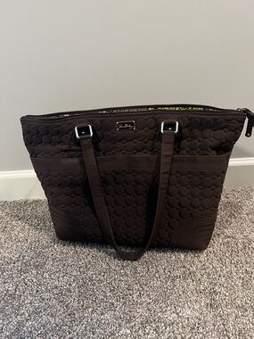 Vera Bradley Quilted Chocolate Brown Tote